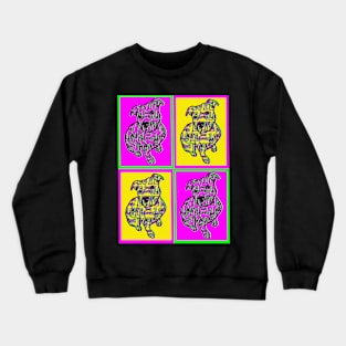 Pittie Pop Art Crewneck Sweatshirt